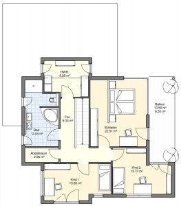 Cubus Modern 159 Dachgeschoss